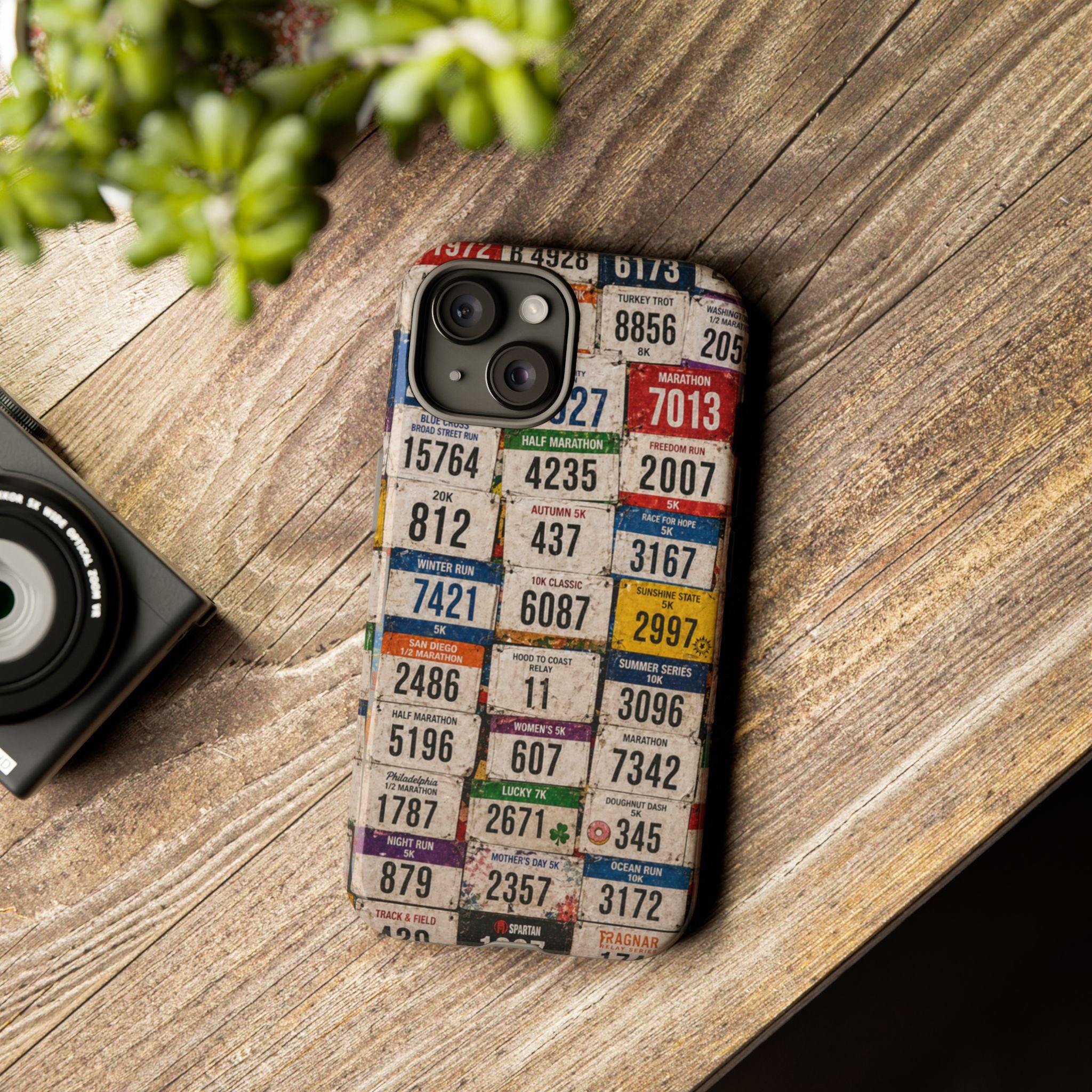 Runner Bib Phone Case - Rustic