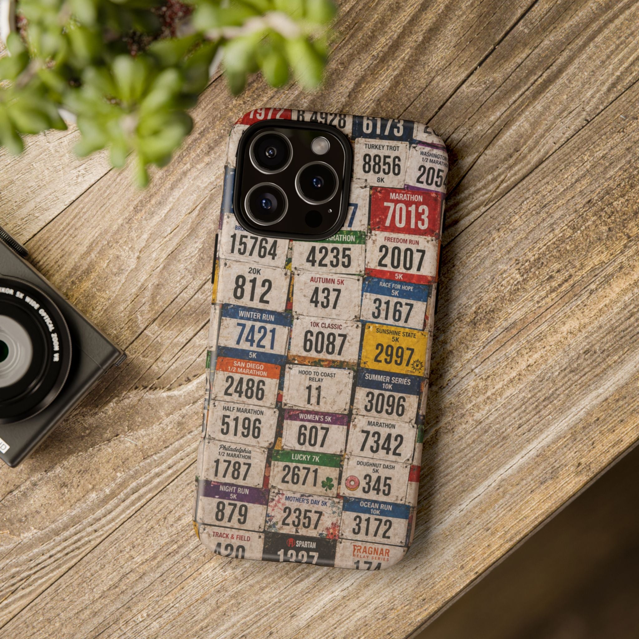 Runner Bib Phone Case - Rustic