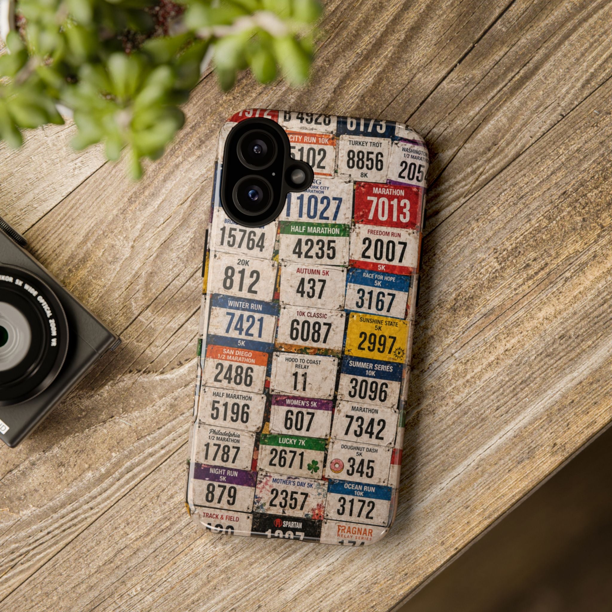 Runner Bib Phone Case - Rustic