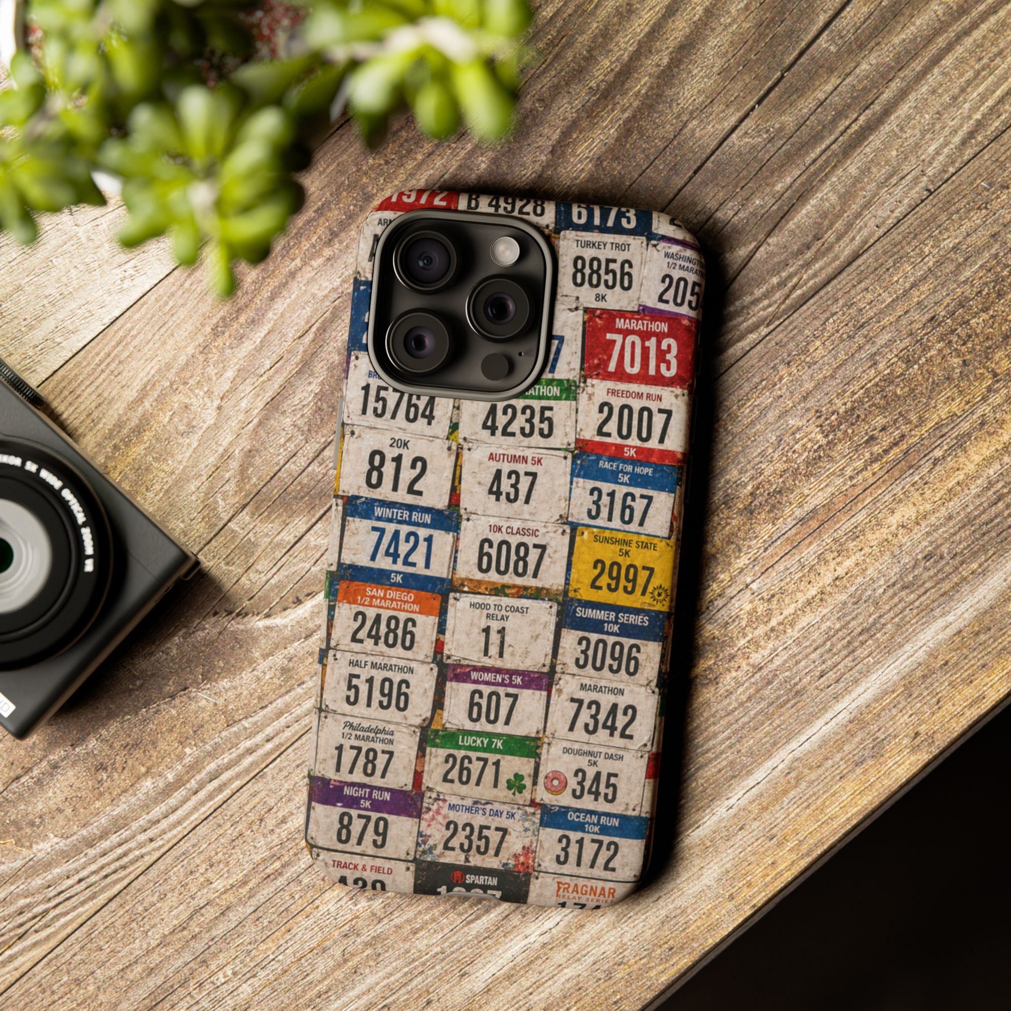 Runner Bib Phone Case - Rustic