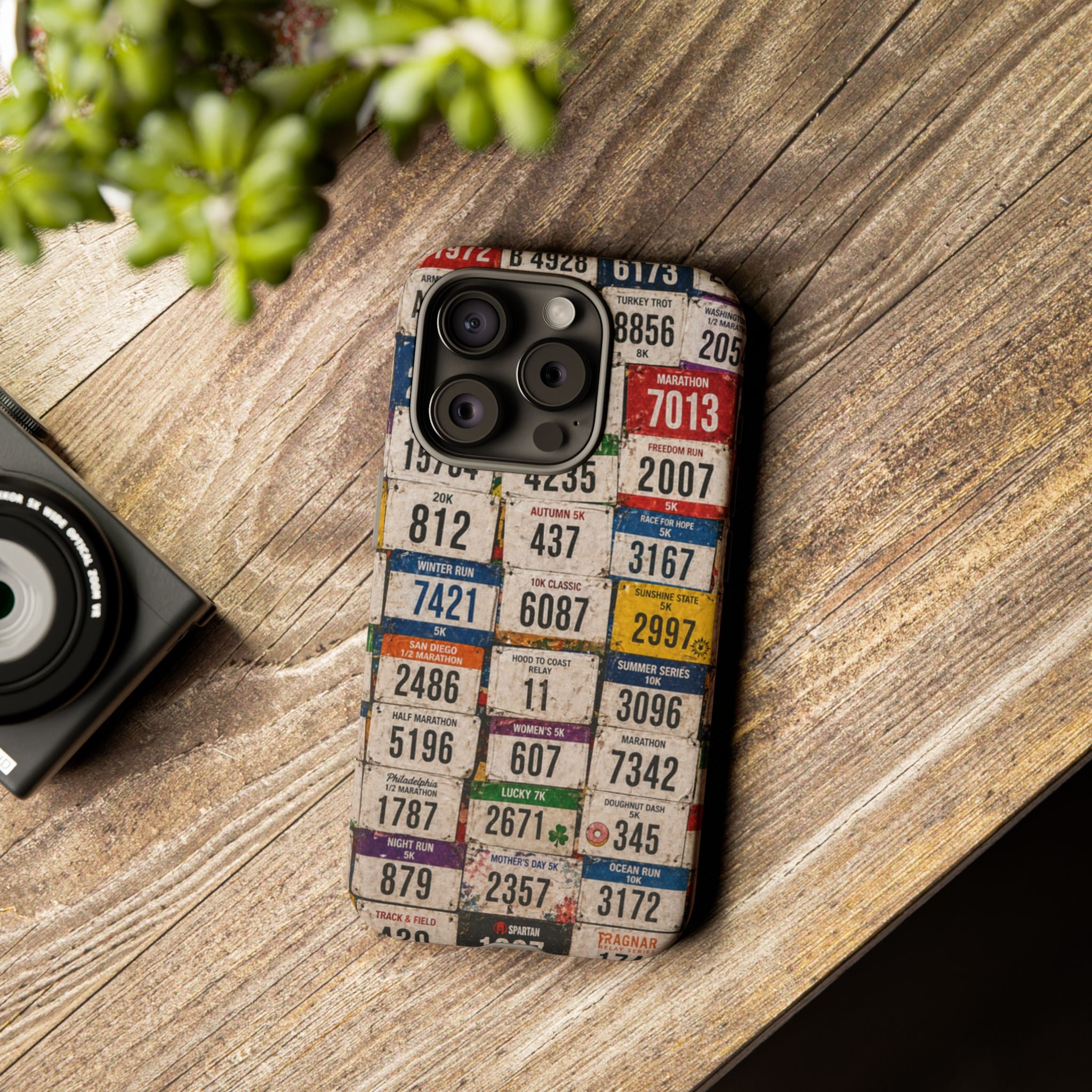 Runner Bib Phone Case - Rustic