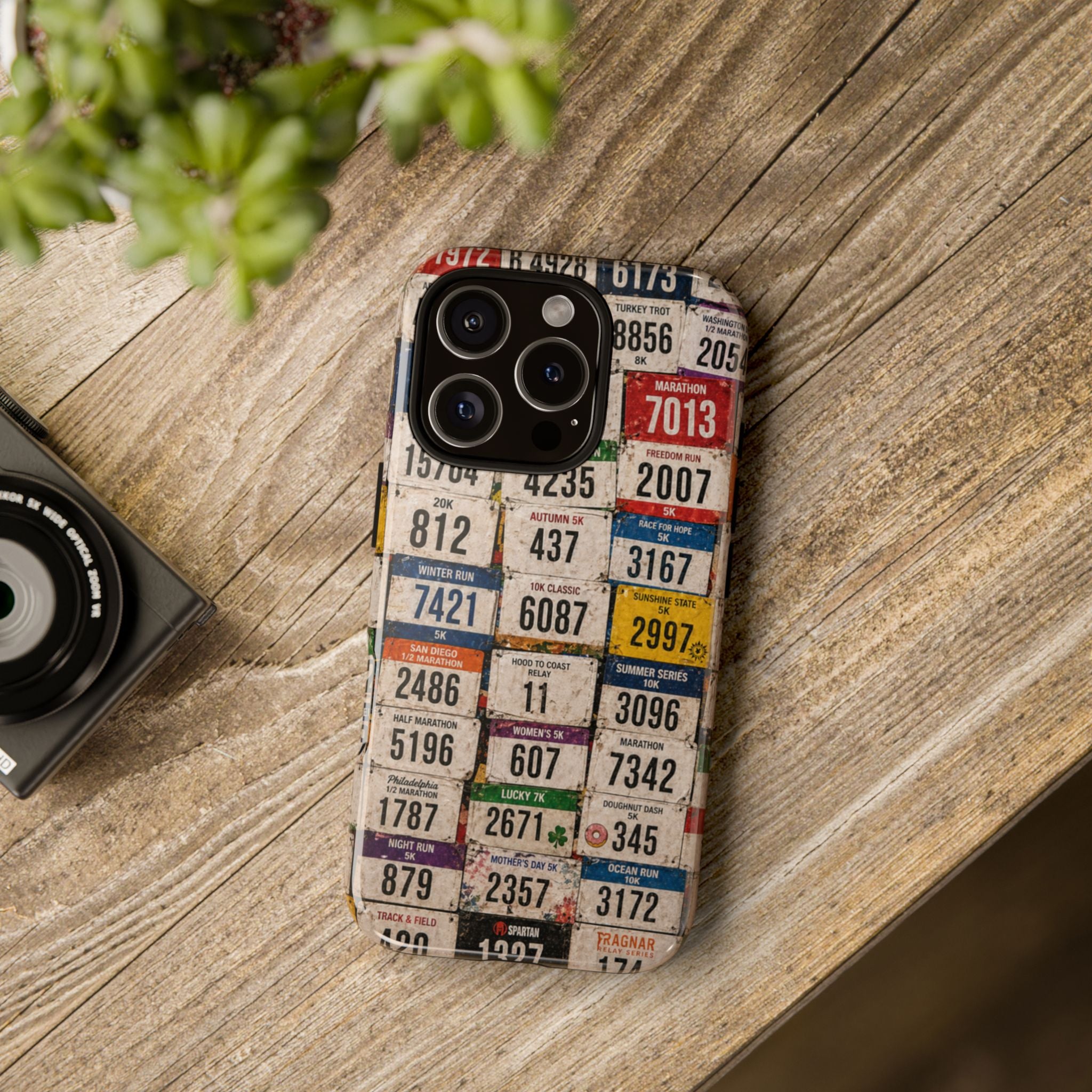 Runner Bib Phone Case - Rustic