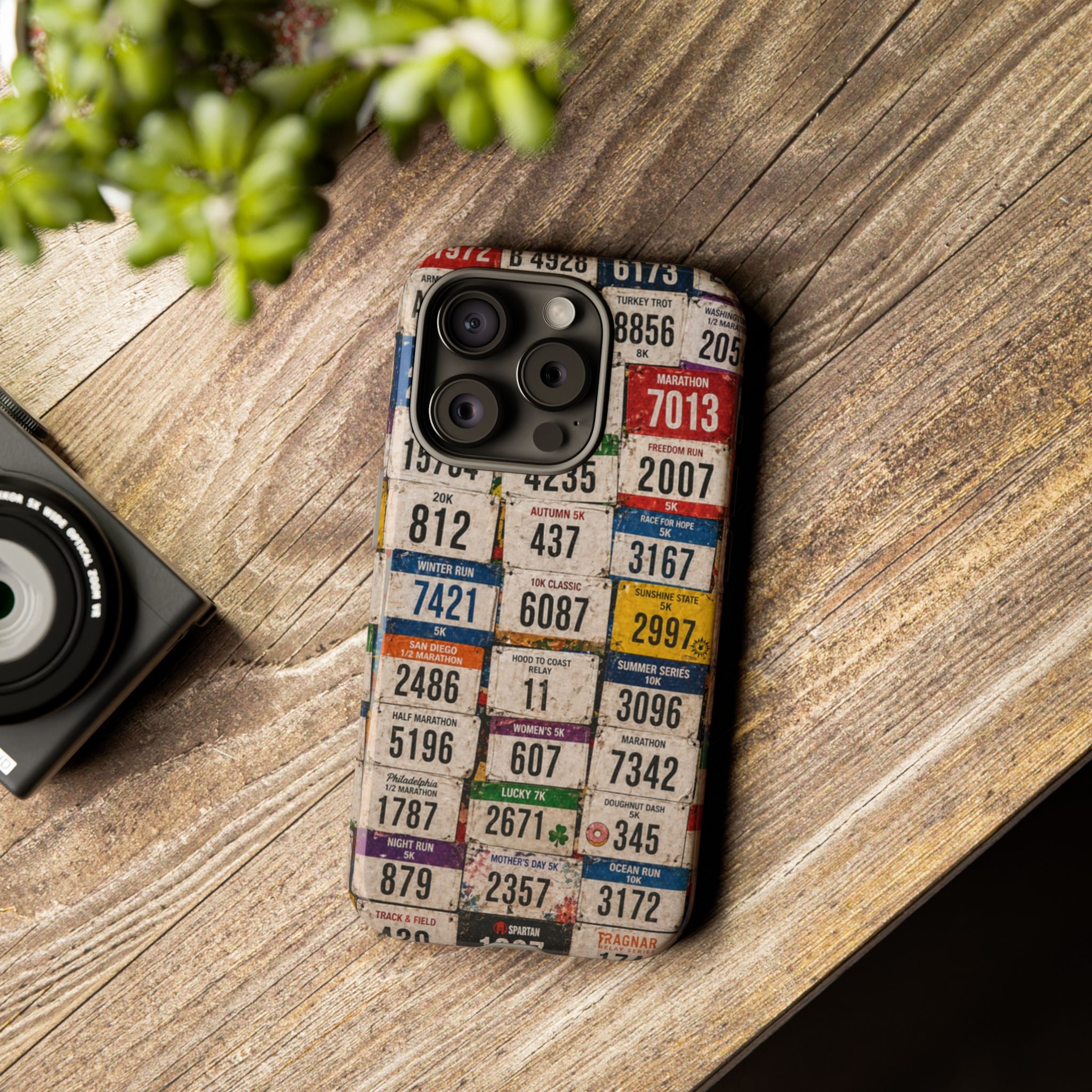 Runner Bib Phone Case - Rustic