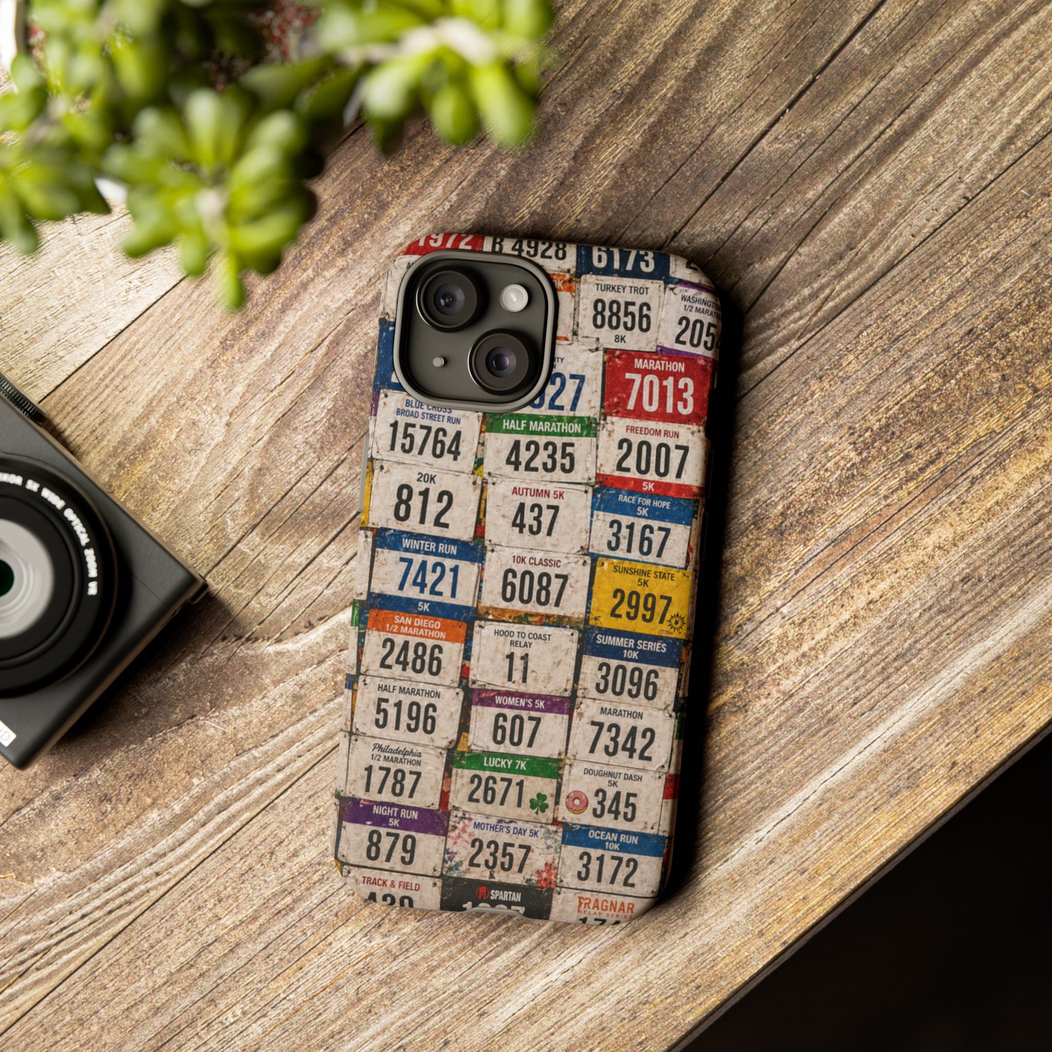 Runner Bib Phone Case - Rustic